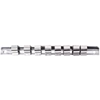 JENOR Soporte para rack de 1-4&quot- 3-8&quot- 1-2&quot- con 8 clips en el carril organizador de herramientas de almacenamiento (1)